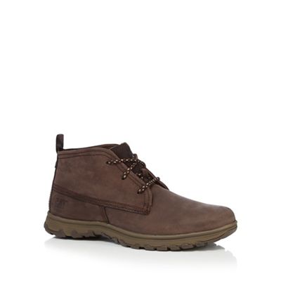 Dark brown 'Cue' chukka boots